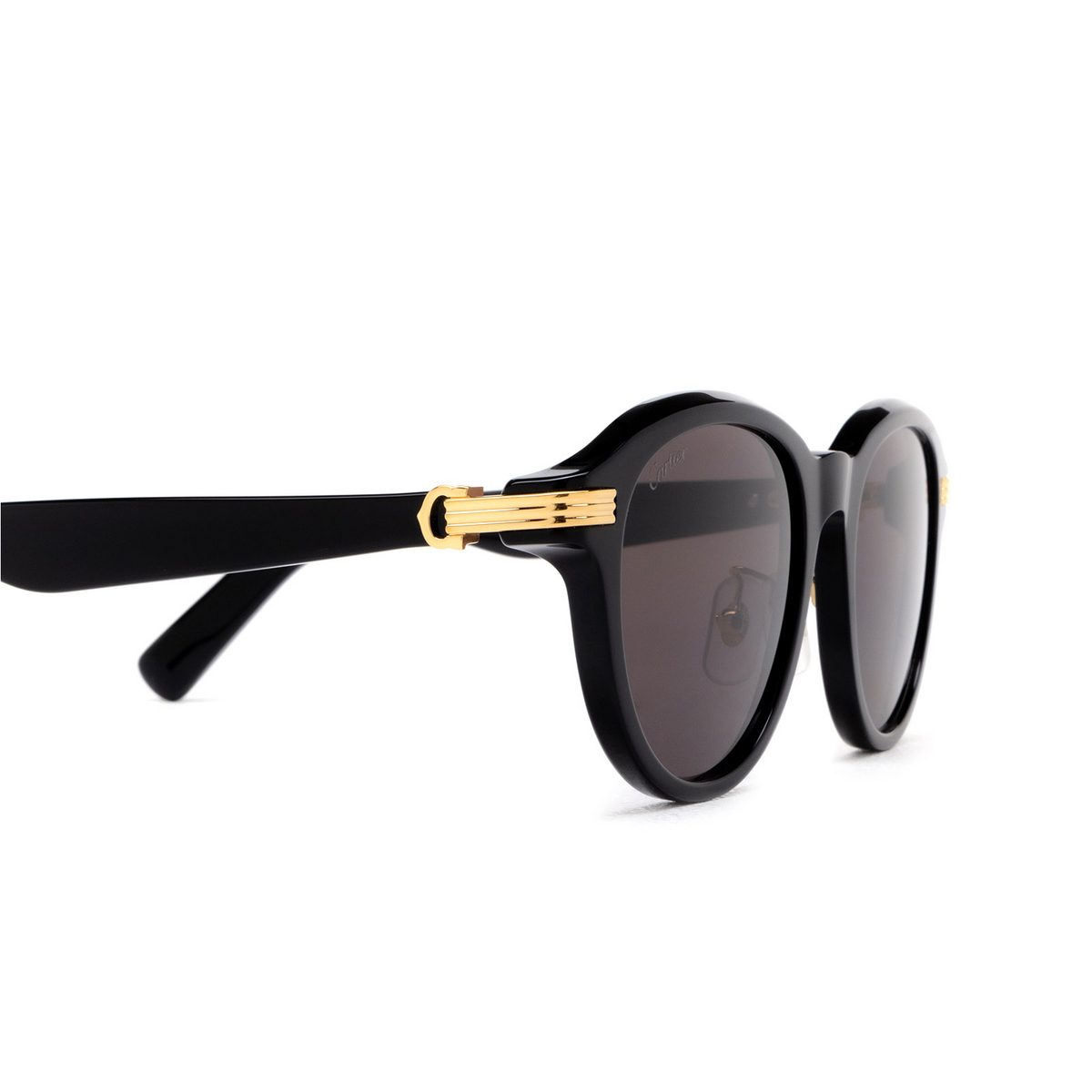 Cartier CT0395SA Sunglasses 001 Black - product thumbnail 3/4