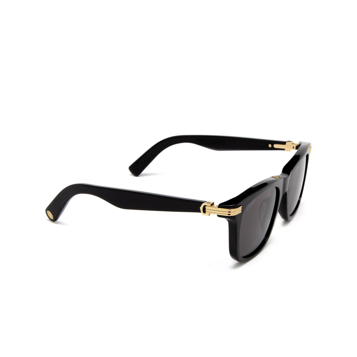 Cartier CT0396S Sunglasses 001 Black - product thumbnail 2/4