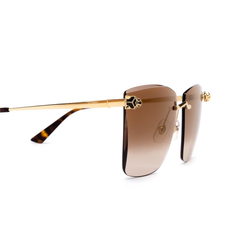 Cartier CT0397S Sunglasses 002 gold - 3/4