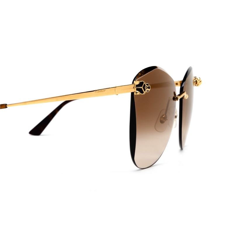 Cartier CT0398S Sunglasses 002 gold - 3/4