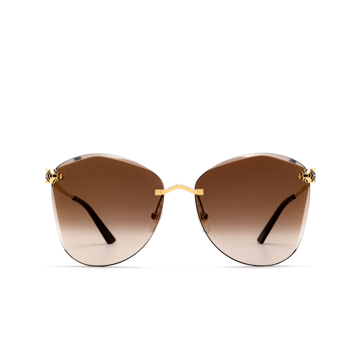 Cartier CT0398S Sunglasses 002 Gold - front view