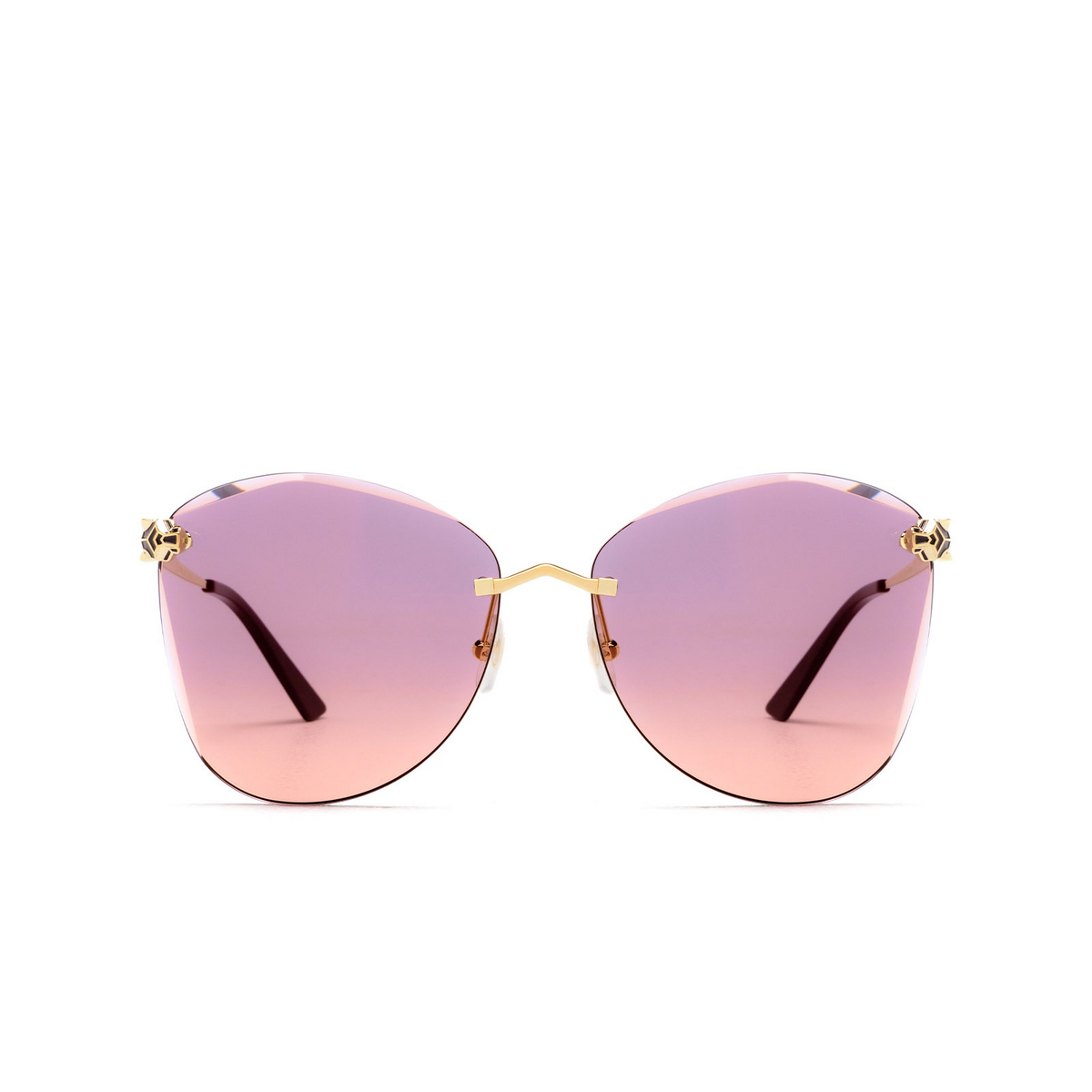 Cartier CT0398S Sunglasses 003 Gold - front view