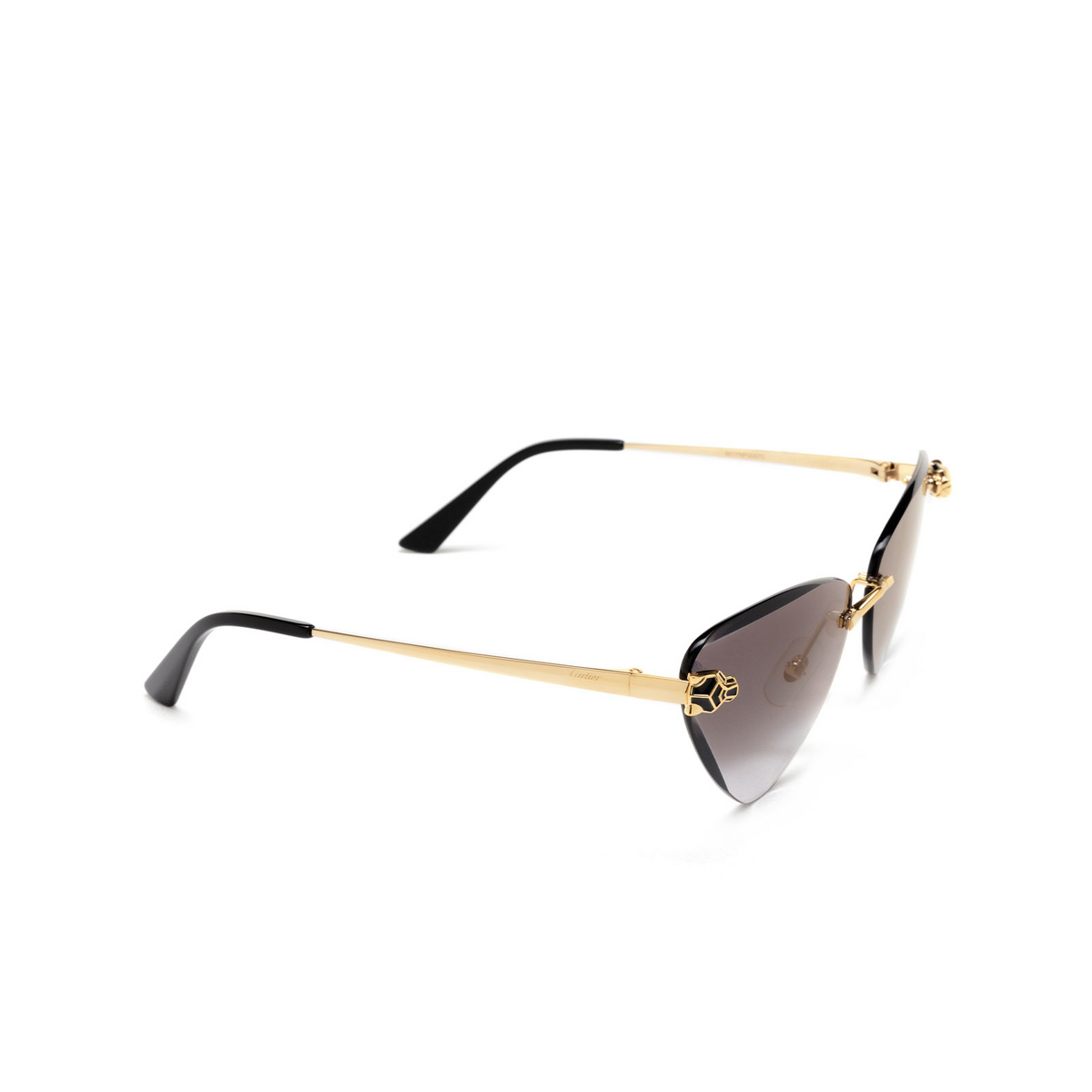 Cartier CT0399S Sunglasses 001 Gold - three-quarters view