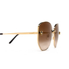 Cartier CT0400S Sunglasses 002 gold - product thumbnail 3/4