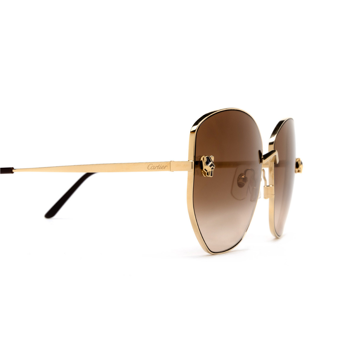 Cartier CT0400S Sunglasses 002 Gold - 3/4