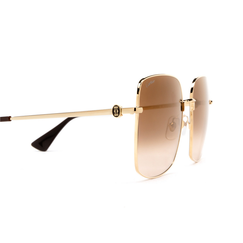 Cartier CT0401S Sunglasses 002 gold - 3/4