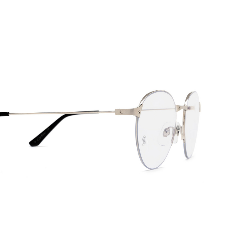 Cartier CT0405O Eyeglasses 002 silver - 3/4
