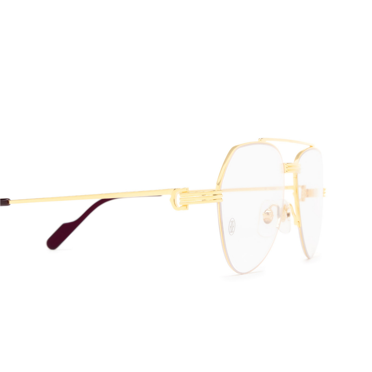 Cartier CT0409O Eyeglasses 001 Gold - 3/4