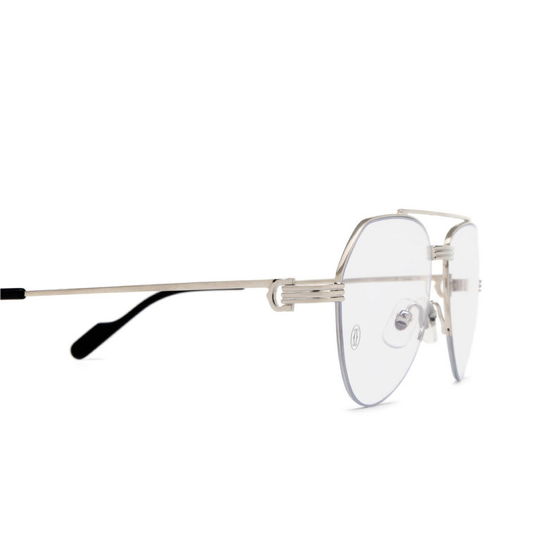 Cartier CT0409O Eyeglasses 002 silver - 3/4