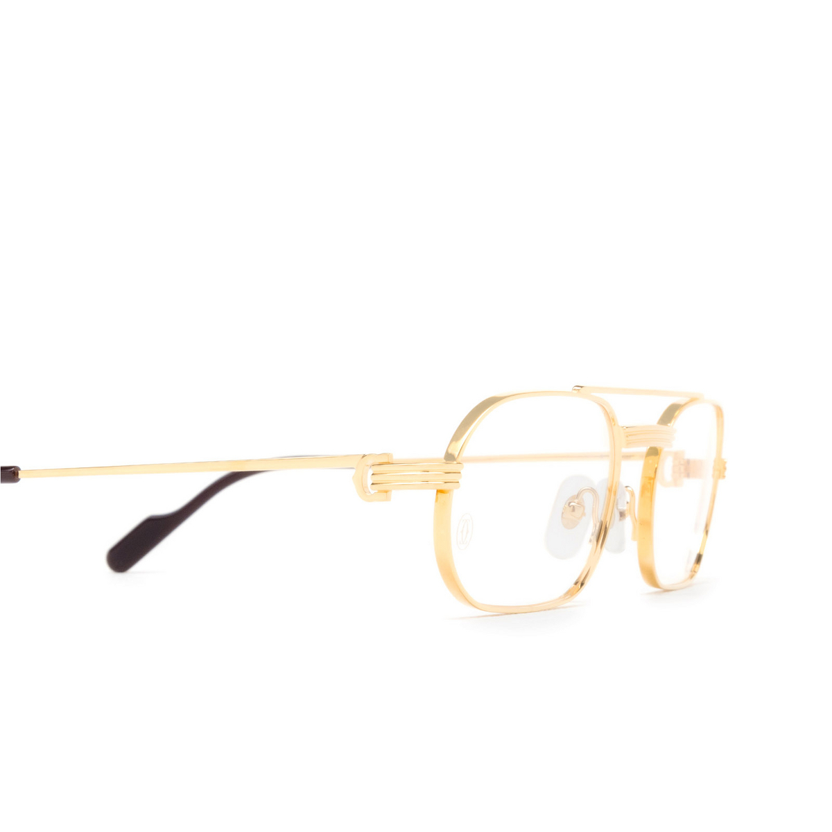 Cartier CT0410O Eyeglasses 001 Gold - 3/4