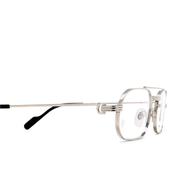 Cartier CT0410O Eyeglasses 002 silver - 3/4