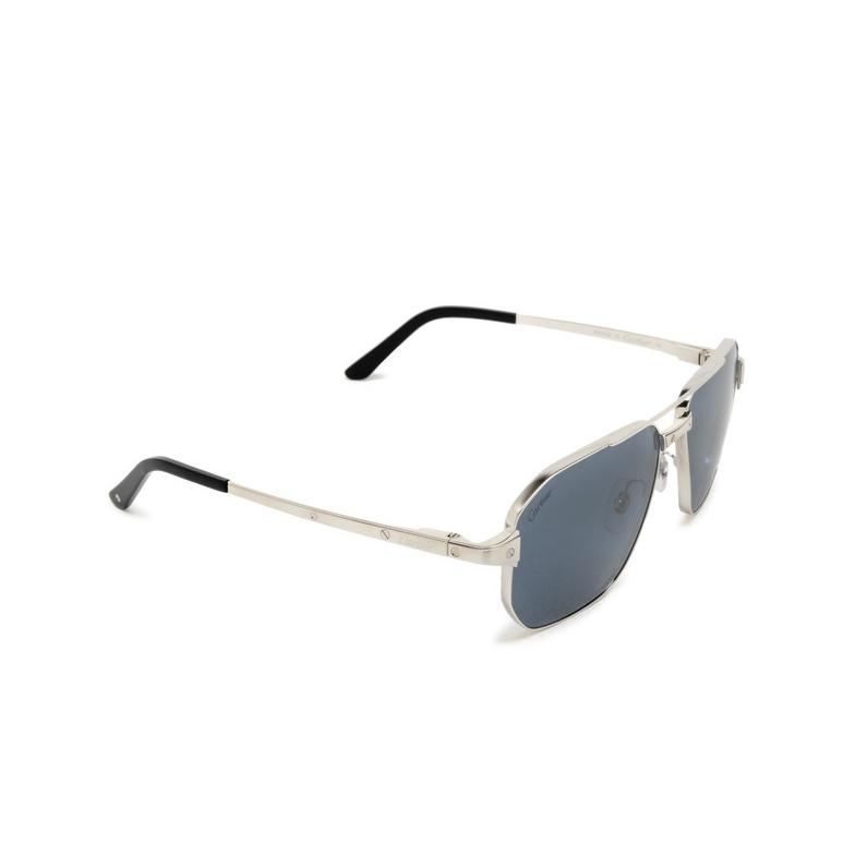 Cartier CT0424S Sunglasses 004 silver - 2/4