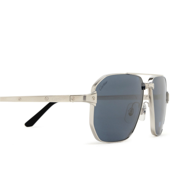 Cartier CT0424S Sunglasses 004 silver - 3/4