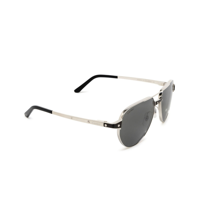 Cartier CT0425S Sunglasses 004 silver - 2/4