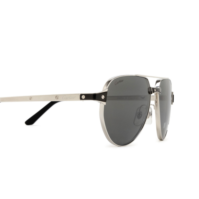 Cartier CT0425S Sunglasses 004 silver - 3/4