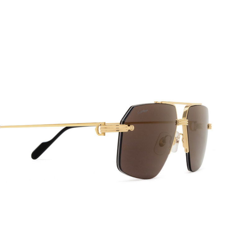 Cartier CT0426S Sunglasses 001 gold - 3/4