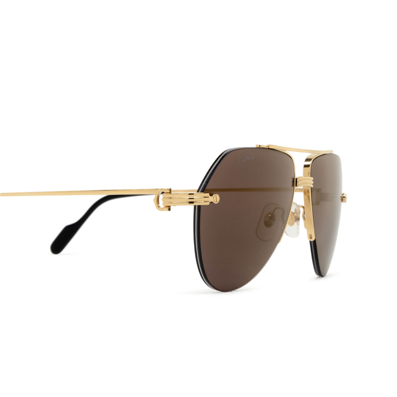 Cartier CT0427S Sunglasses 005 gold - 3/4