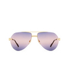 Cartier CT0427S Sunglasses 008 gold - product thumbnail 1/4