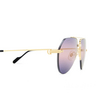Cartier CT0427S Sunglasses 008 gold - product thumbnail 3/4
