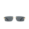 Occhiali da sole Cartier CT0430S 001 gold - anteprima prodotto 1/4