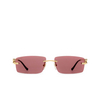 Cartier CT0430S Sunglasses 009 gold - product thumbnail 1/4