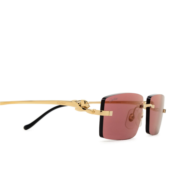 Cartier CT0430S Sunglasses 009 gold - 3/4