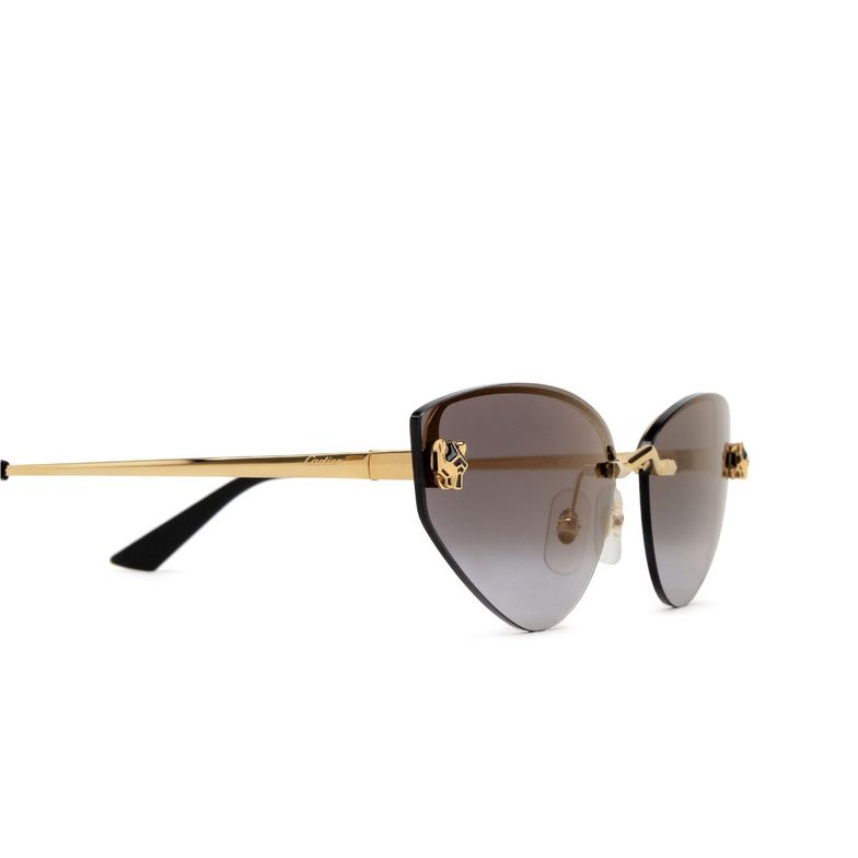 Cartier CT0431S Sunglasses 001 gold - 3/4