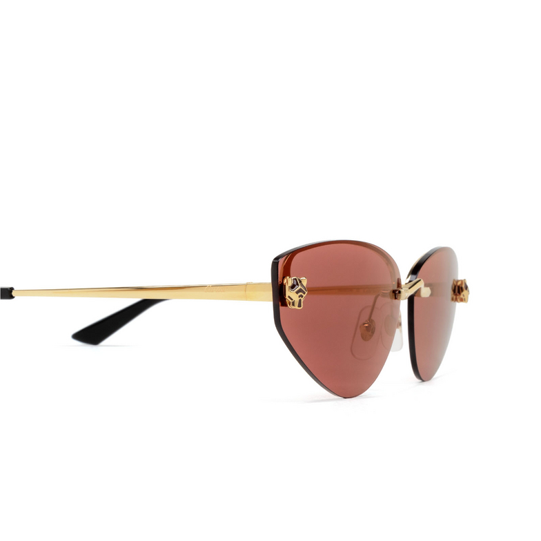 Cartier CT0431S Sunglasses 004 gold - 3/4