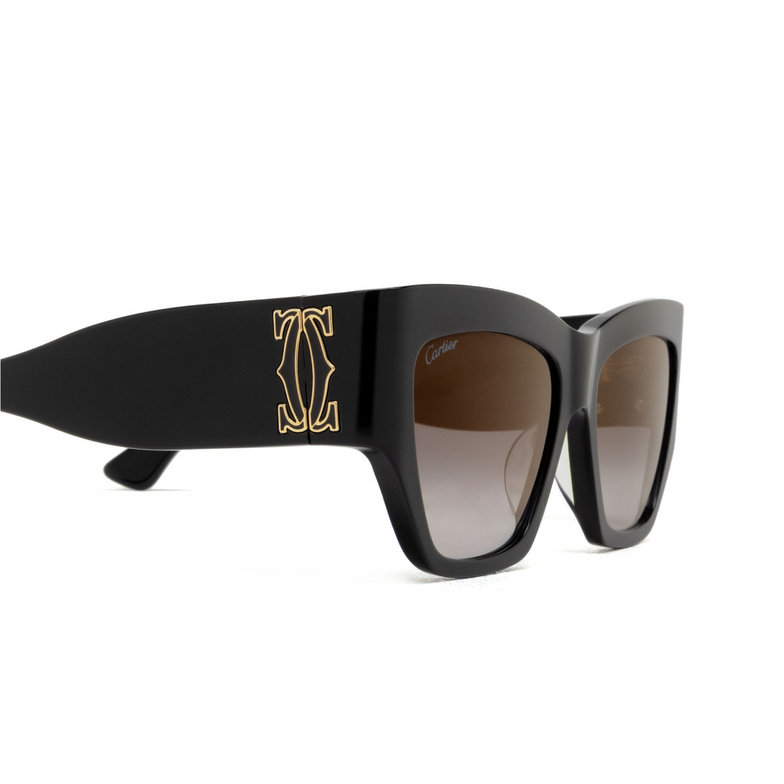 Cartier CT0435S Sunglasses 001 black - 3/4