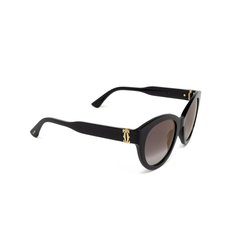 Cartier CT0436S Sunglasses 001 black - 2/5