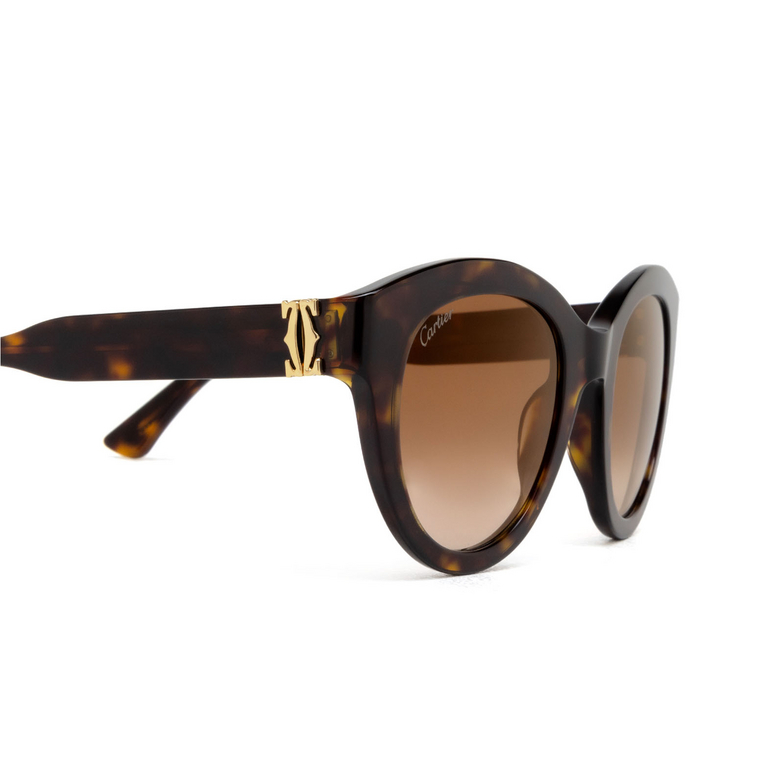 Cartier CT0436S Sunglasses 002 havana - 3/4