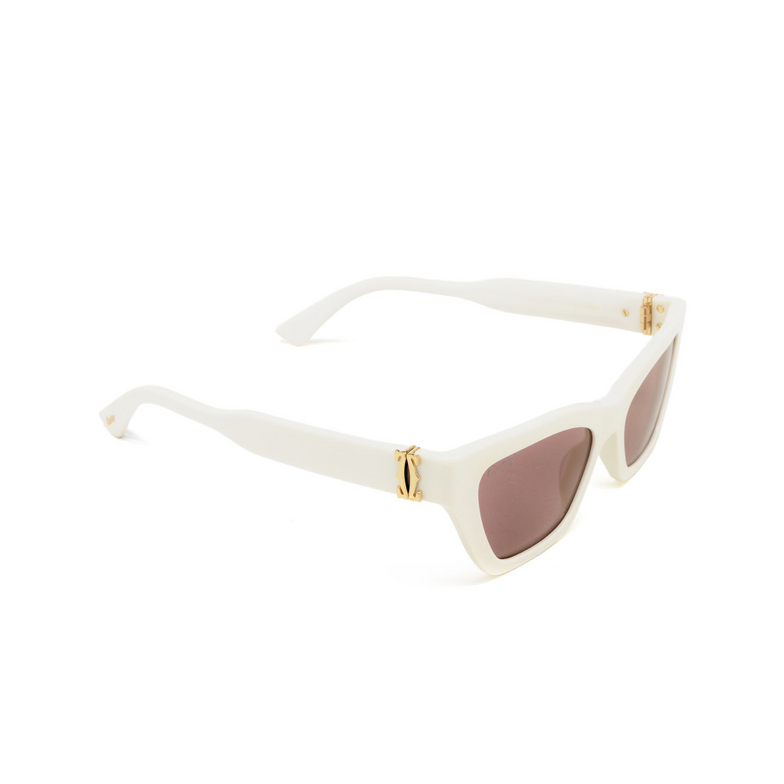 Cartier CT0437S Sunglasses 004 white - 2/4