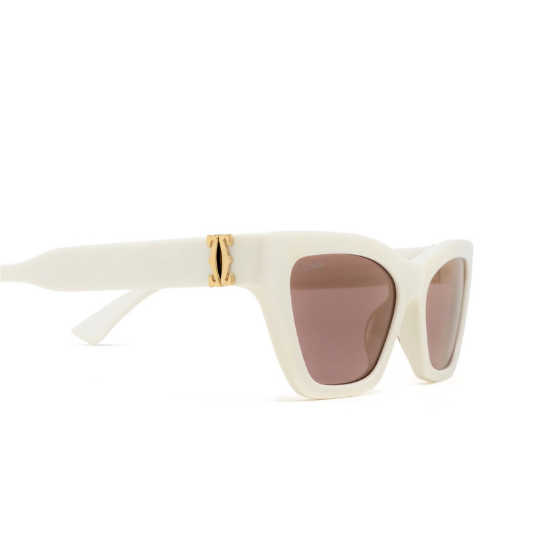 Cartier CT0437S Sunglasses 004 white - 3/4