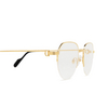 Cartier CT0446O Eyeglasses 001 gold - product thumbnail 3/4