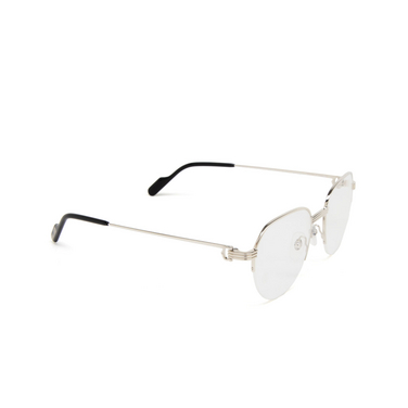 Cartier CT0446O Korrektionsbrillen 002 silver - Dreiviertelansicht