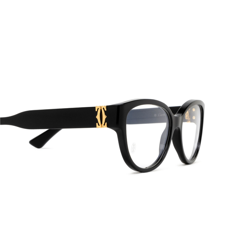 Cartier CT0450O Eyeglasses 001 black - 3/4