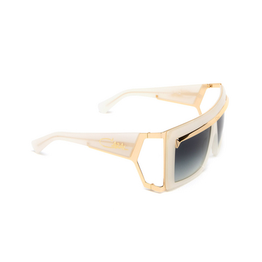 Cazal 300 Sunglasses 004 ivory - gold - three-quarters view