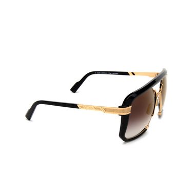 Cazal 682 Sunglasses 001 black - gold - three-quarters view