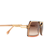Cazal 8509 Sunglasses 002 brown - orange - product thumbnail 3/4