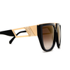 Cazal 8511 Sunglasses 001 black - gold - product thumbnail 3/4