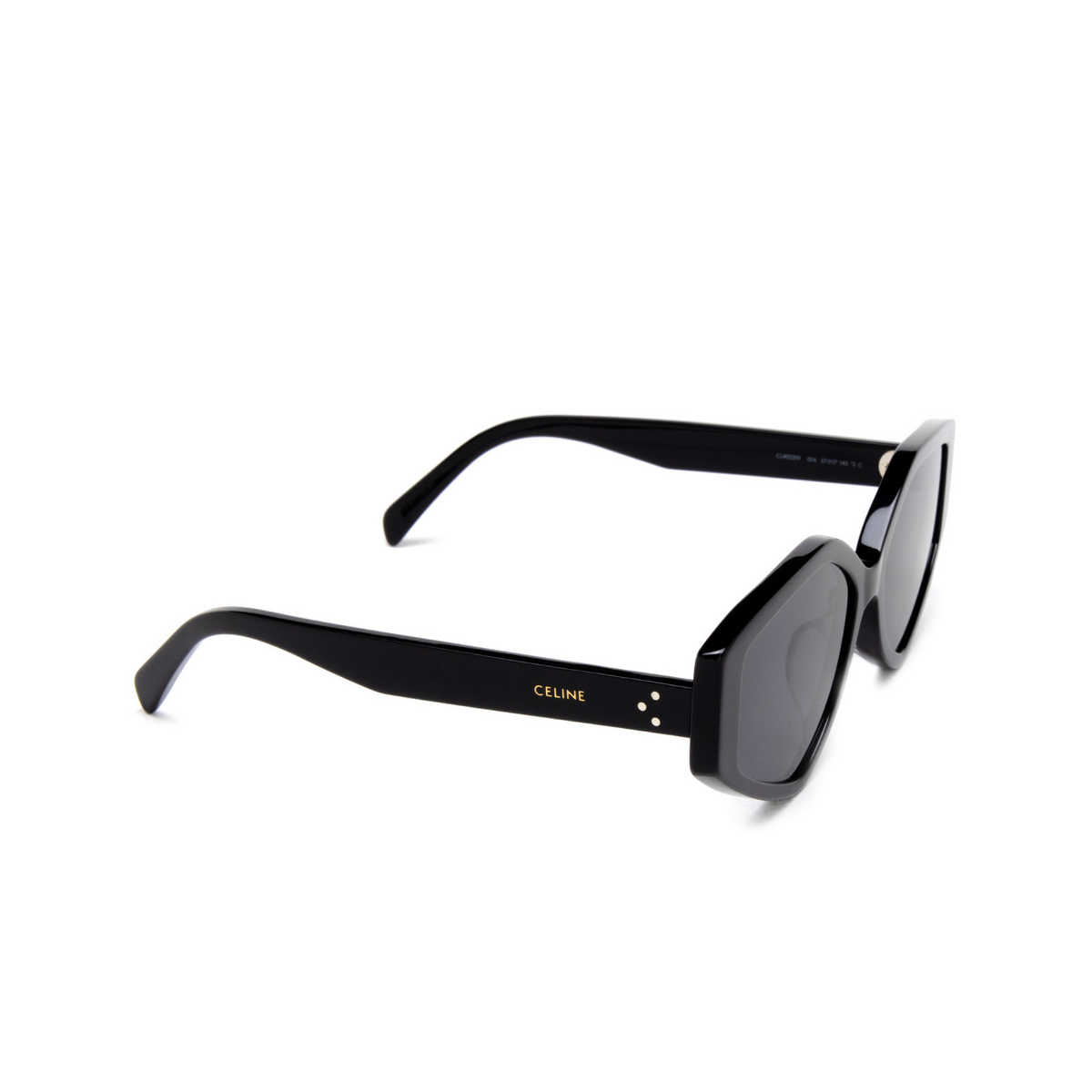 Celine BOLD 3 Sunglasses 01A Black - three-quarters view