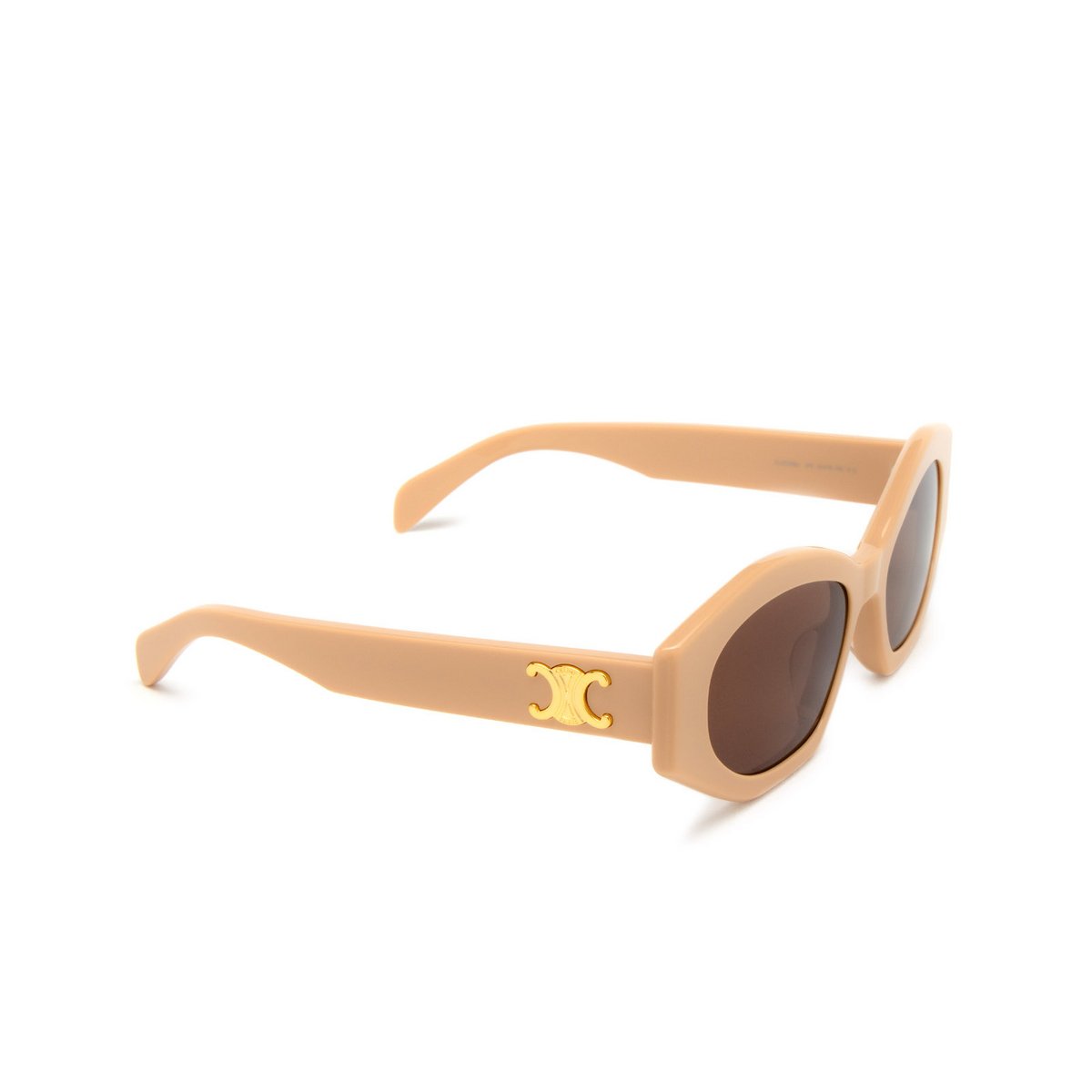 Celine CL40238U Sunglasses 57E Beige - three-quarters view