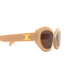 Celine CL40238U Sunglasses 57E beige - product thumbnail 3/3