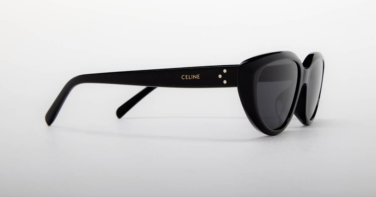 Sunglasses Céline - Black thick acetate rectangular sunglasses - CL40009I01A