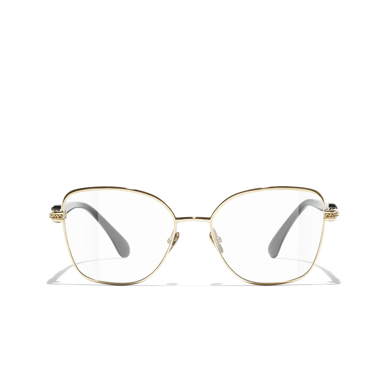 CHANEL butterfly Eyeglasses C395 gold & black