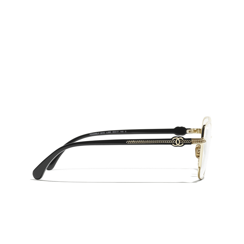 CHANEL butterfly Eyeglasses C395 gold & black
