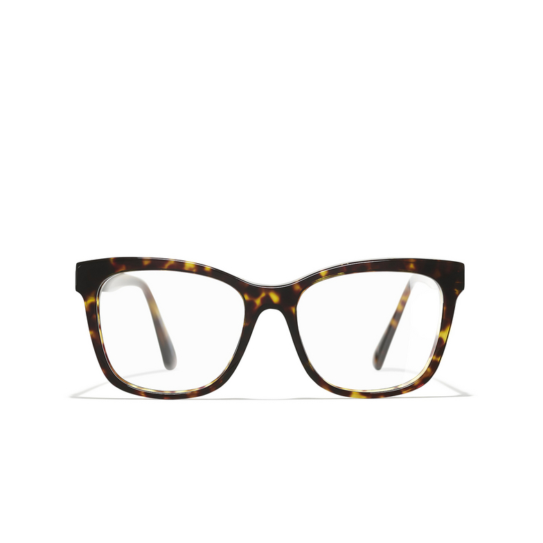 CHANEL square Eyeglasses C714 dark tortoise