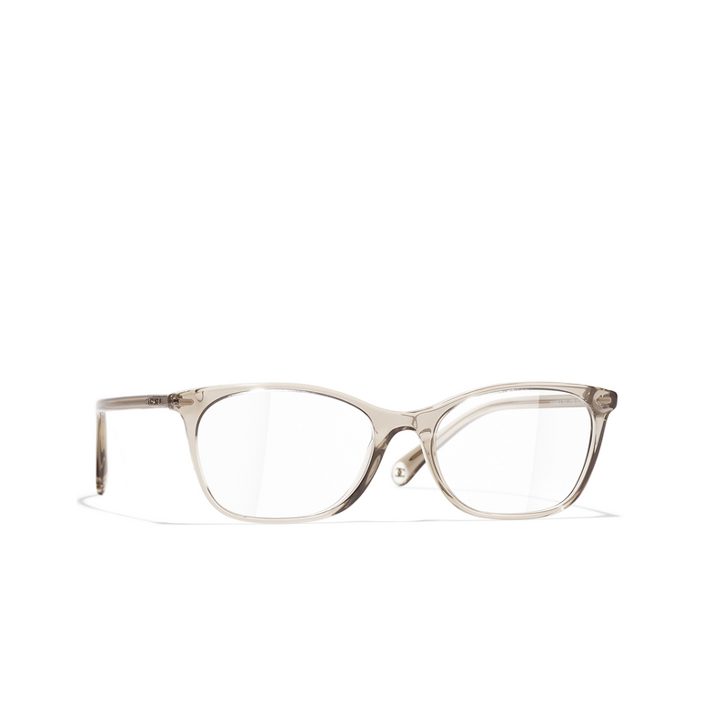 CHANEL rectangle Eyeglasses 1723 taupe