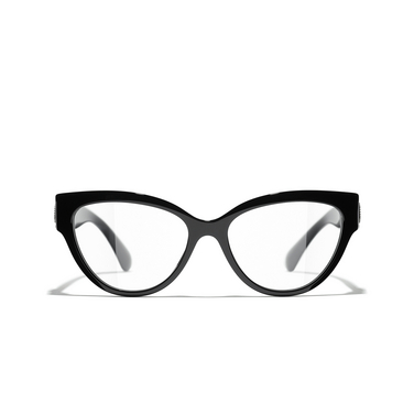 CHANEL cateye Eyeglasses 1404 black - front view