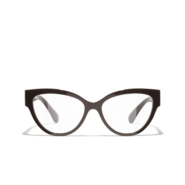 CHANEL cateye Eyeglasses 1704 brown